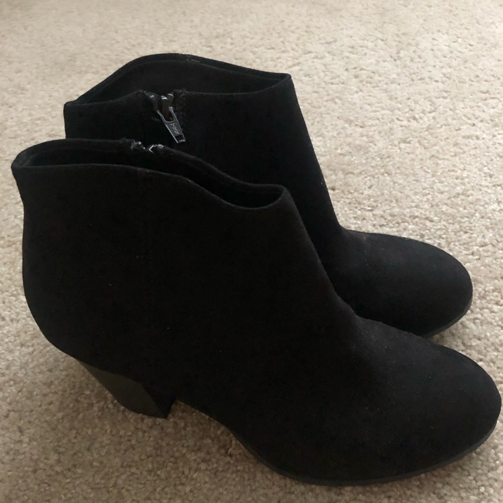 Faux Suede Ankle Boots